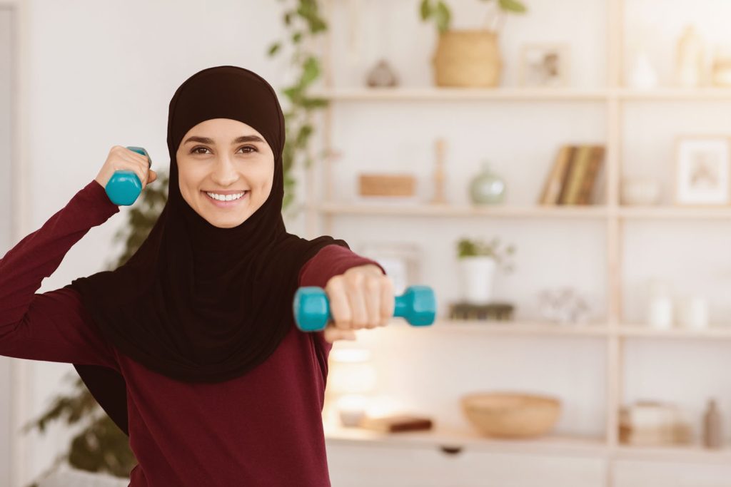 indoor sport concept positive arabic woman traini 2026 01 09 06 55 22 utc